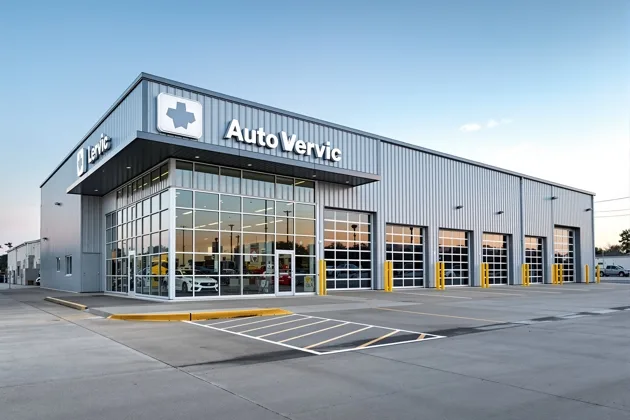 Auto Dealership – Haltom City, TX — metal building contractor Fort Worth TX