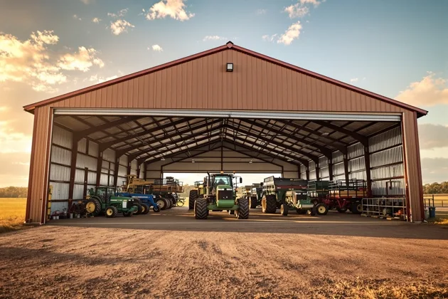 Equipment Storage Barn – Waco, TX — metal building contractor Waco TX