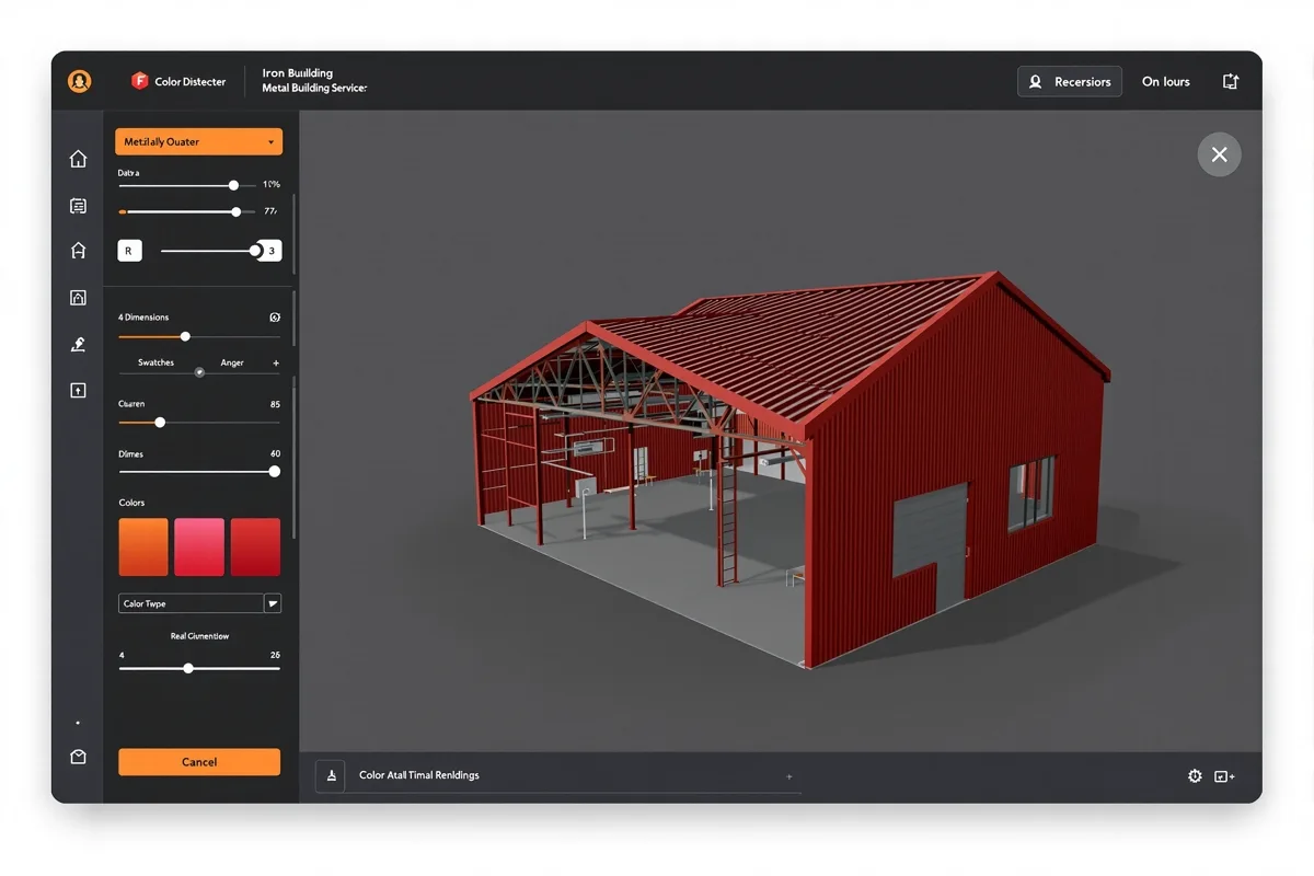 UTS BuildPros 3D Metal Building Designer Chrome extension interface