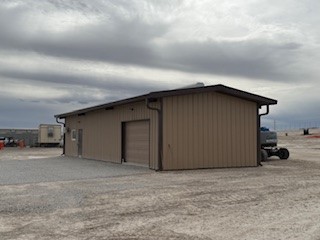 Completed steel and metal building project